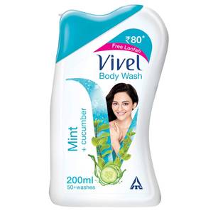 VIVEL BODY WASH MINT CUCUMBER 200ML